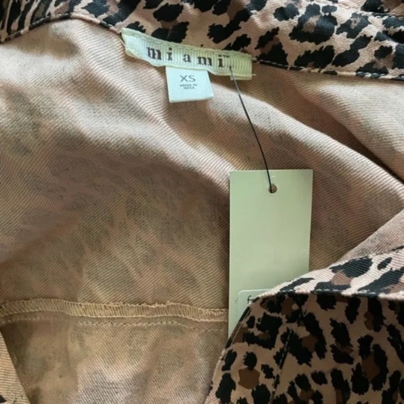 Miami Leopard Print Tee Shirt Dress XS - Picture 7 of 7
